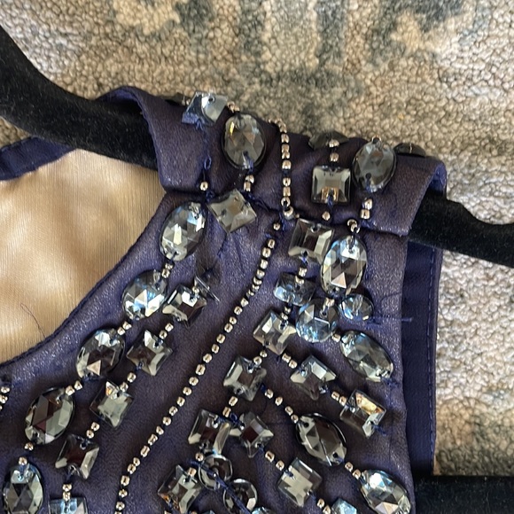 ✨Open to Offers✨JS Collections Navy Blue Gown - Picture 5 of 13